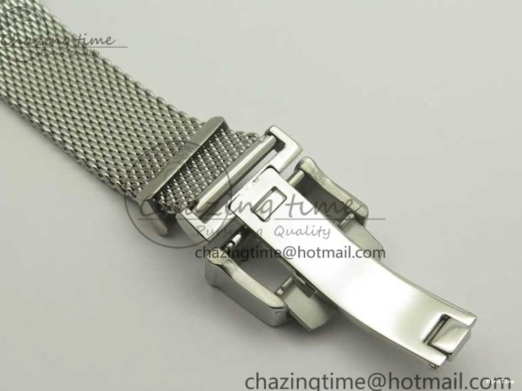 MIROTIME 0701 Breathable Portofino IW356501 SS V3 MK 1:1 Best Edition White Dial Gold Markers On SS Mesh Bracelet MIYOTA 7197